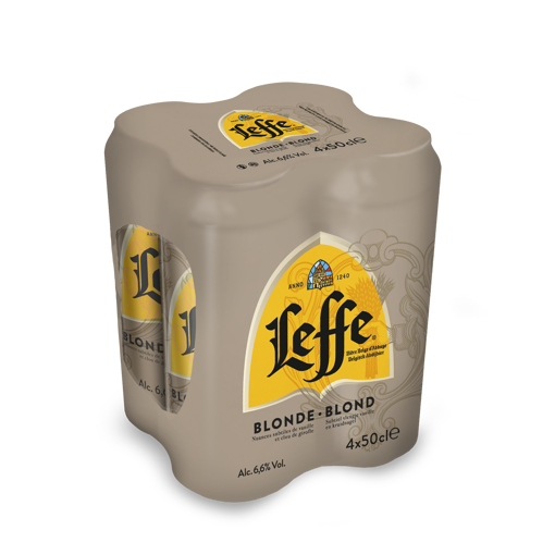 Afbeeldingen van LEFFE BLOND BLIK 4X50CL