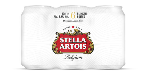 Afbeeldingen van STELLA ARTOIS BLIK 6X33CL