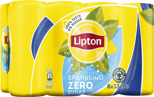 Afbeeldingen van LIPTON ICE TEA ZERO 8X33CL SLEEK BLIK