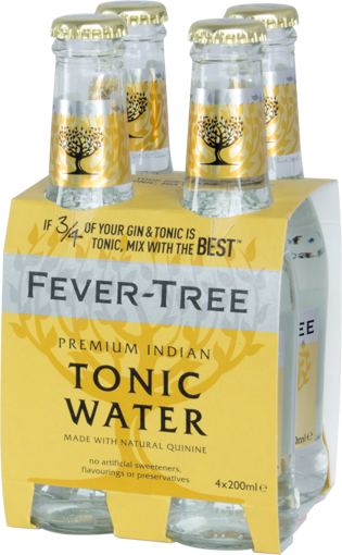 Afbeeldingen van FEVER TREE TONIC WATER 4X20CL