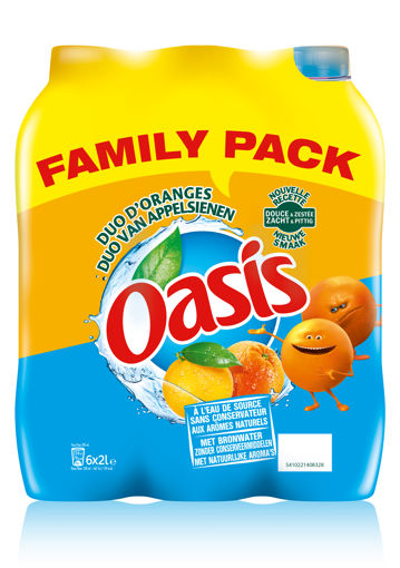 Afbeeldingen van OASIS ORANGE 6X2L PET