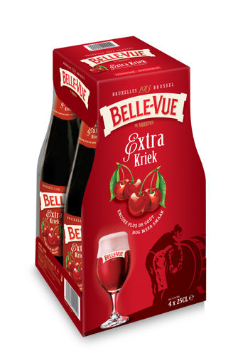 Afbeeldingen van BELLE VUE EXTRA KRIEK 4X25CL