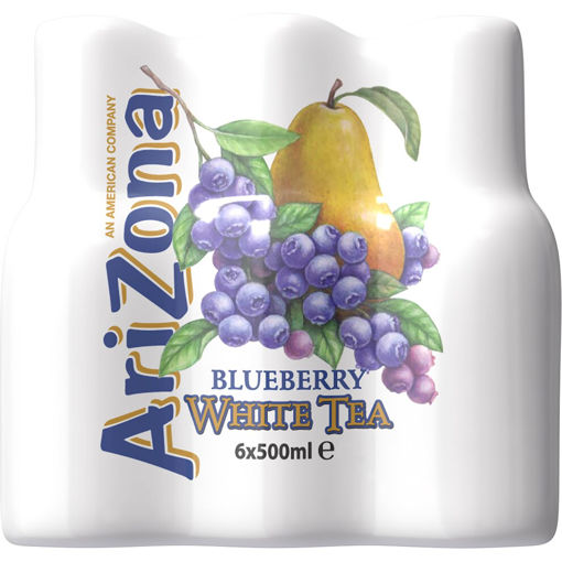 Afbeeldingen van ARIZONA BLUEBERRY WHITE TEA 6X500ML