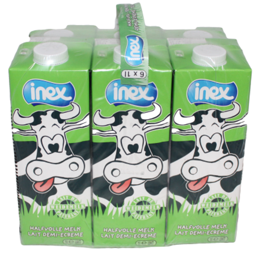 Afbeeldingen van INEX HALFVOLLE MELK BRICK 6X1L