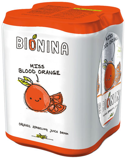 Afbeeldingen van BIONINA MISS BLOOD ORANGE 4X33CL BLIK