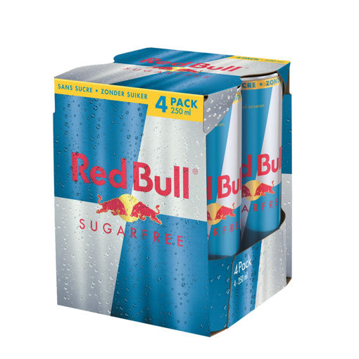 Afbeeldingen van RED BULL SUGAR FREE BLIK 4X25CL