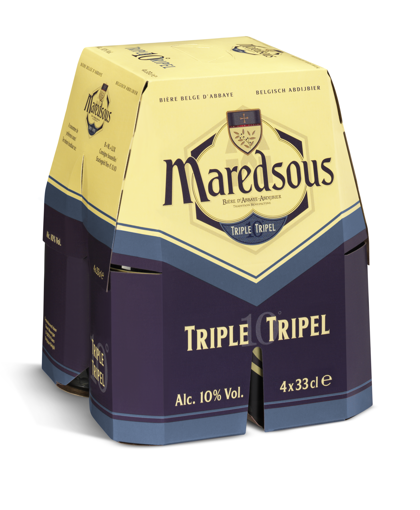 Afbeeldingen van MAREDSOUS 10° TRIPLE 4X33CL (BLAUW)