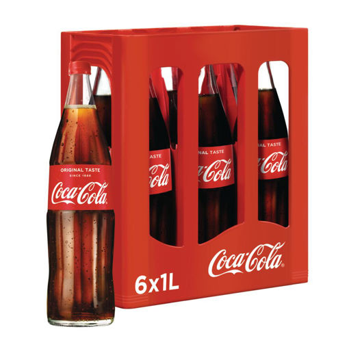 Afbeeldingen van COCA COLA 6X1L GLAS