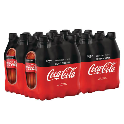 Afbeeldingen van COCA COLA ZERO PET 4X6X50CL