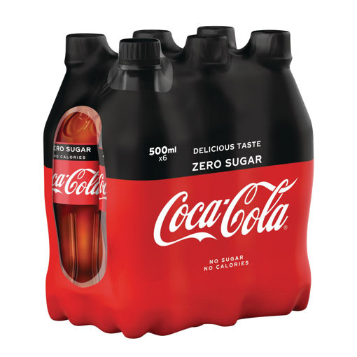 Afbeeldingen van COCA COLA ZERO PET 6X50CL