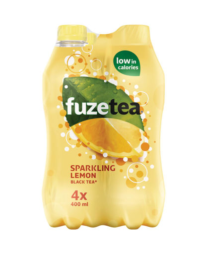 Afbeeldingen van FUZE TEA SPARKLING BLACK TEA PET 4X40CL