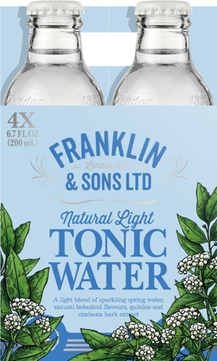 Afbeeldingen van FRANKLIN TONICS & MIXERS LIGHT TONIC 4X20CL