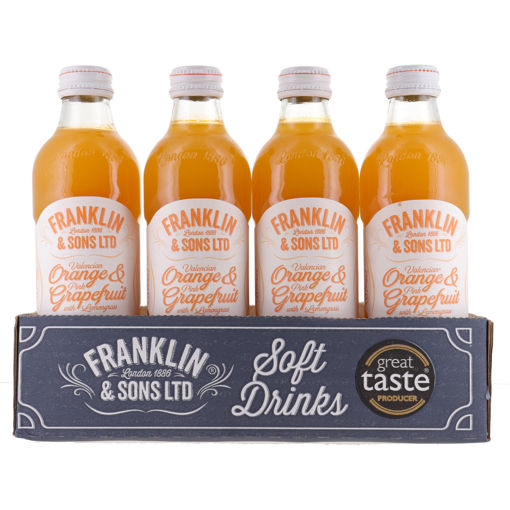 Afbeeldingen van FRANKLIN'S ORANGE & GRAPEFRUIT 12X27,5CL