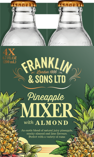 Afbeeldingen van FRANKLIN TONICS & MIXERS PINEAPPLE & ALMOND 4X20CL