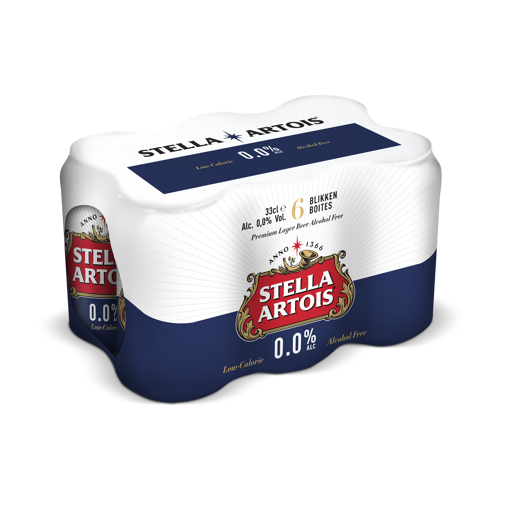 Afbeeldingen van STELLA ARTOIS 0.0 BLIK 6X33CL