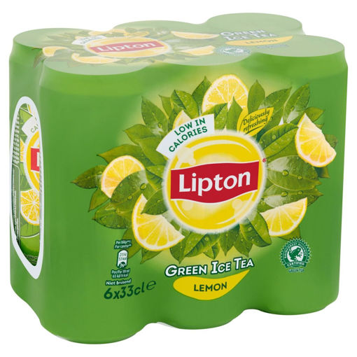 Afbeeldingen van LIPTON ICE TEA GREEN LEMON BLIK 6X33CL