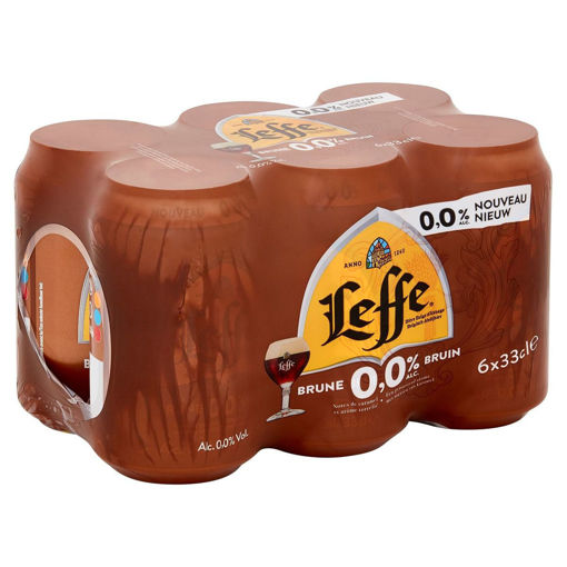 Afbeeldingen van LEFFE BRUIN 0.0 BLIK 6X33CL