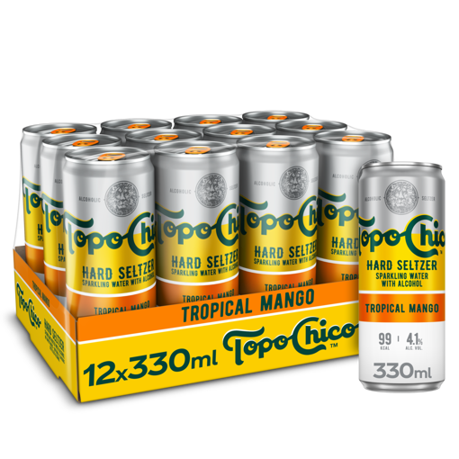 Afbeeldingen van TOPO CHICO HARD SELTZER TROPICAL MANGO BLIK 12X33CL