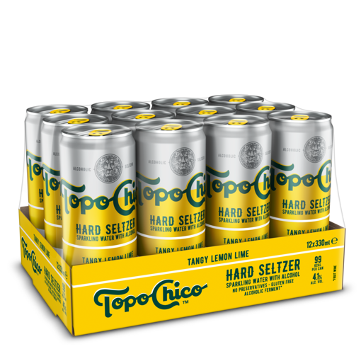 Afbeeldingen van TOPO CHICO HARD SELTZER TANGY LEMON LIME BLIK 12X33CL