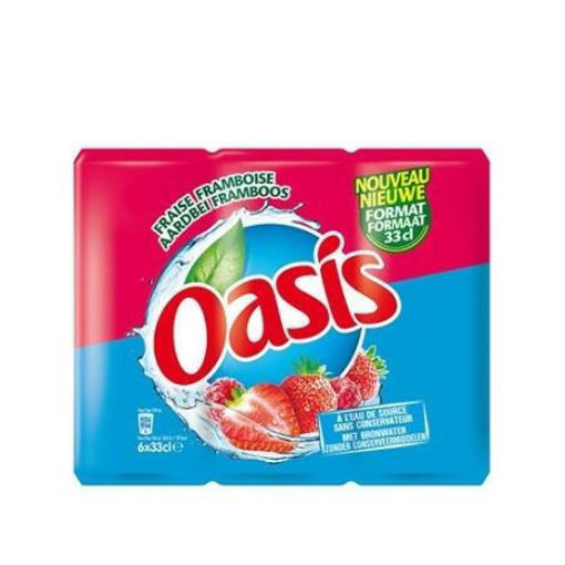 Oasis aardbei framboos blik