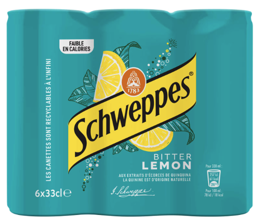 Schweppes bitter lemon blik