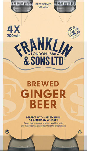 Afbeeldingen van FRANKLIN TONICS & MIXERS GINGER BEER 4X20CL